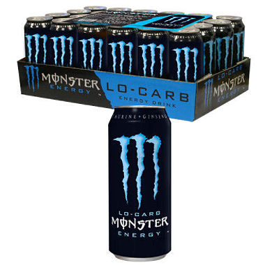 Monster Lo Carb Energy Drink Can