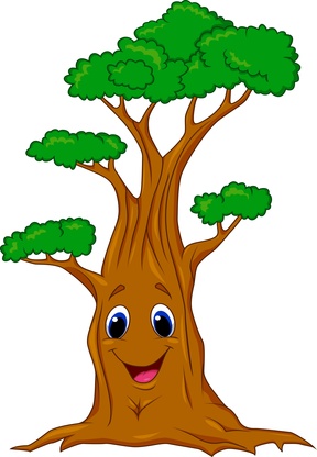 Tree cartoon character