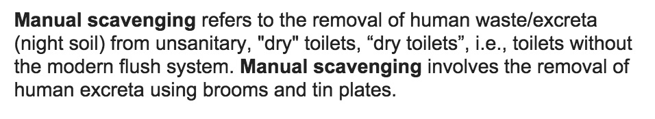 manual scavenging definition