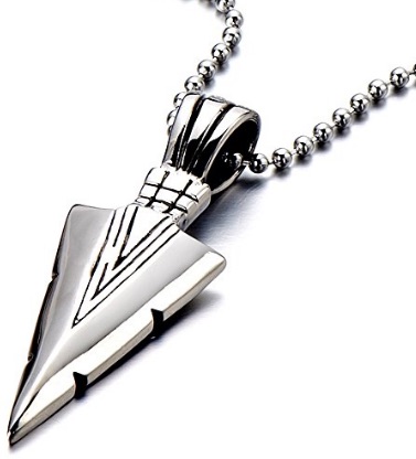 F 16 Arrowhead Necklace