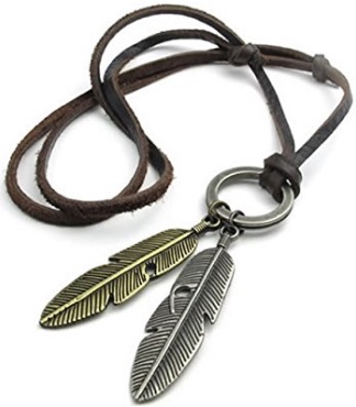 F 16 Feather Necklace