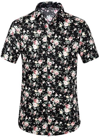 Mens Dark Mini Floral Shirt