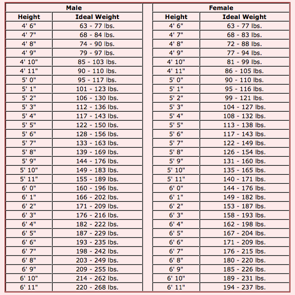 How Much Weight Should I Lift Chart